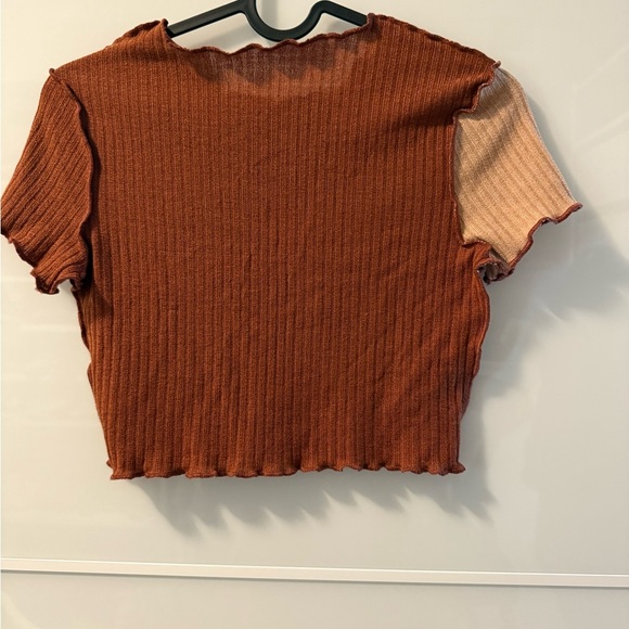 💸CLEARANCE 4 for $15💸 SHEIN Ribbed Crop T-Shirt - Picture 2 of 3